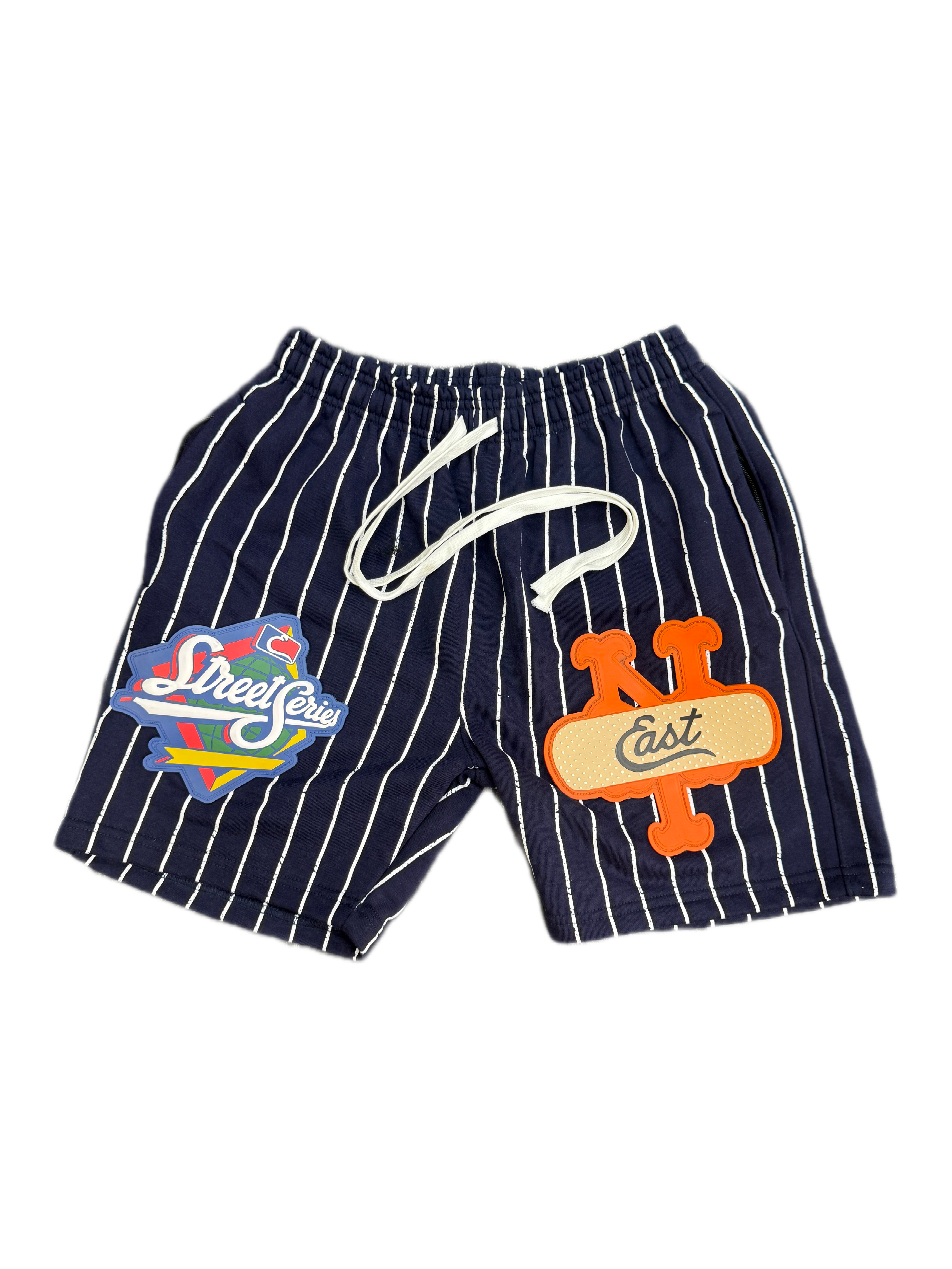 Neighborhood Fleece Shorts (NAVY WHITE STRIPE)