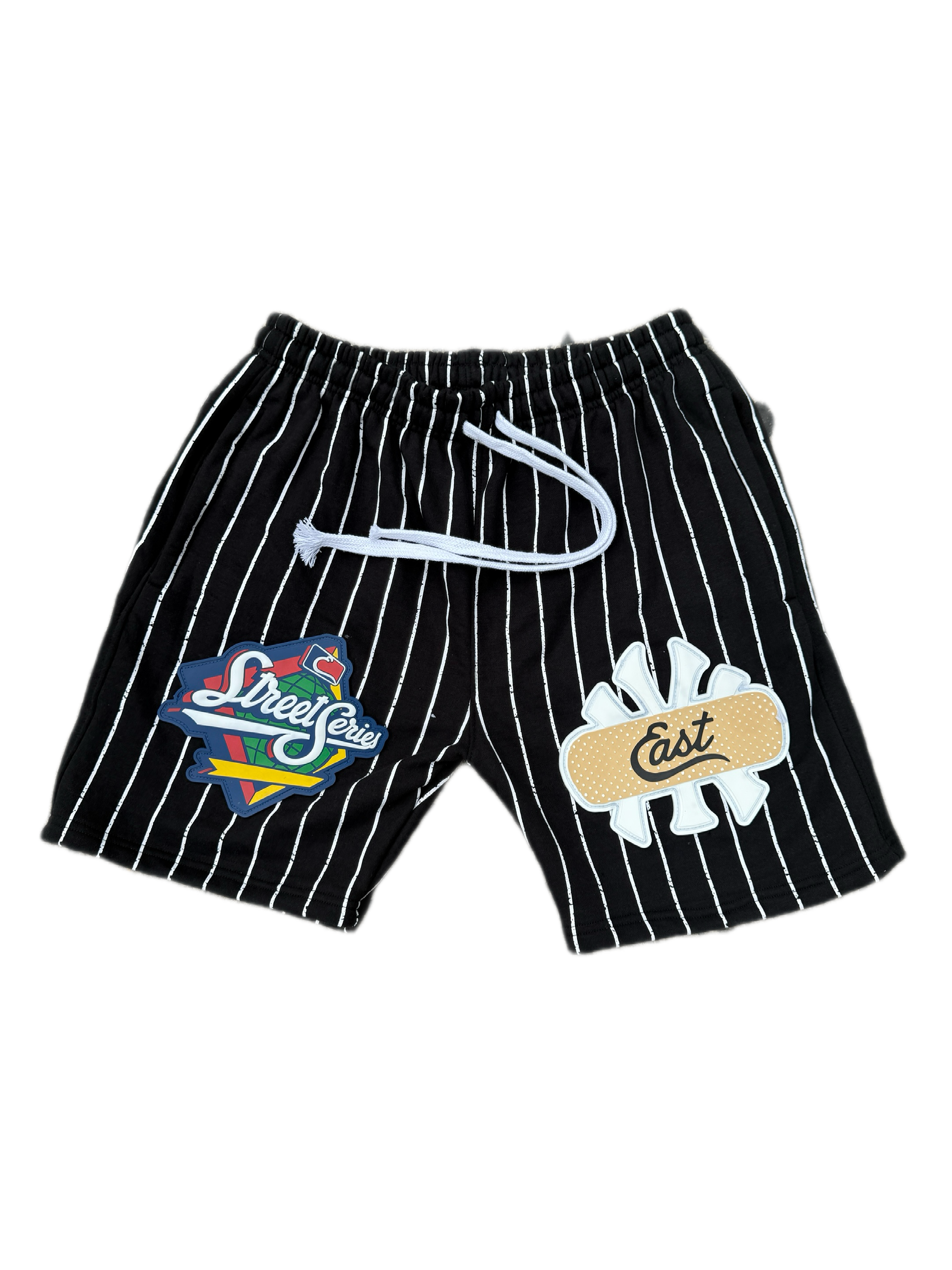 Neighborhood Fleece Shorts (BLACK WHITE STRIPE)