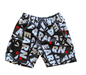 E DOT LOGO SHORTS