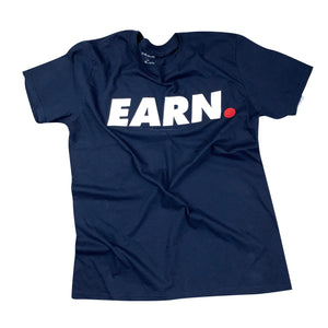 EARN W/ DOT TEE - NAVY