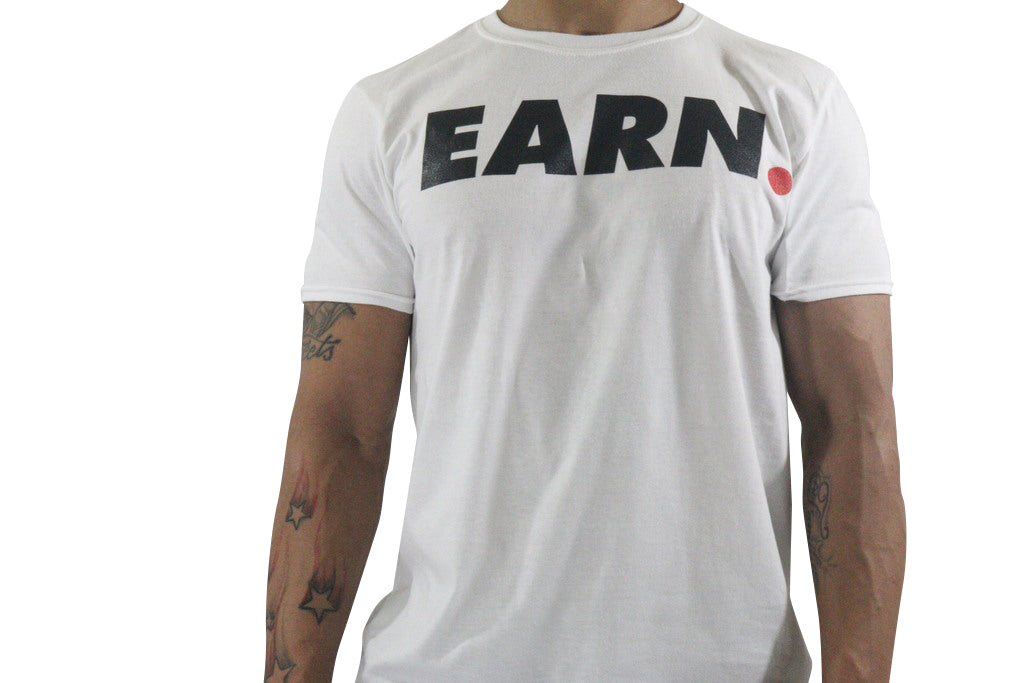 EARN W/ DOT TEE - WHITE