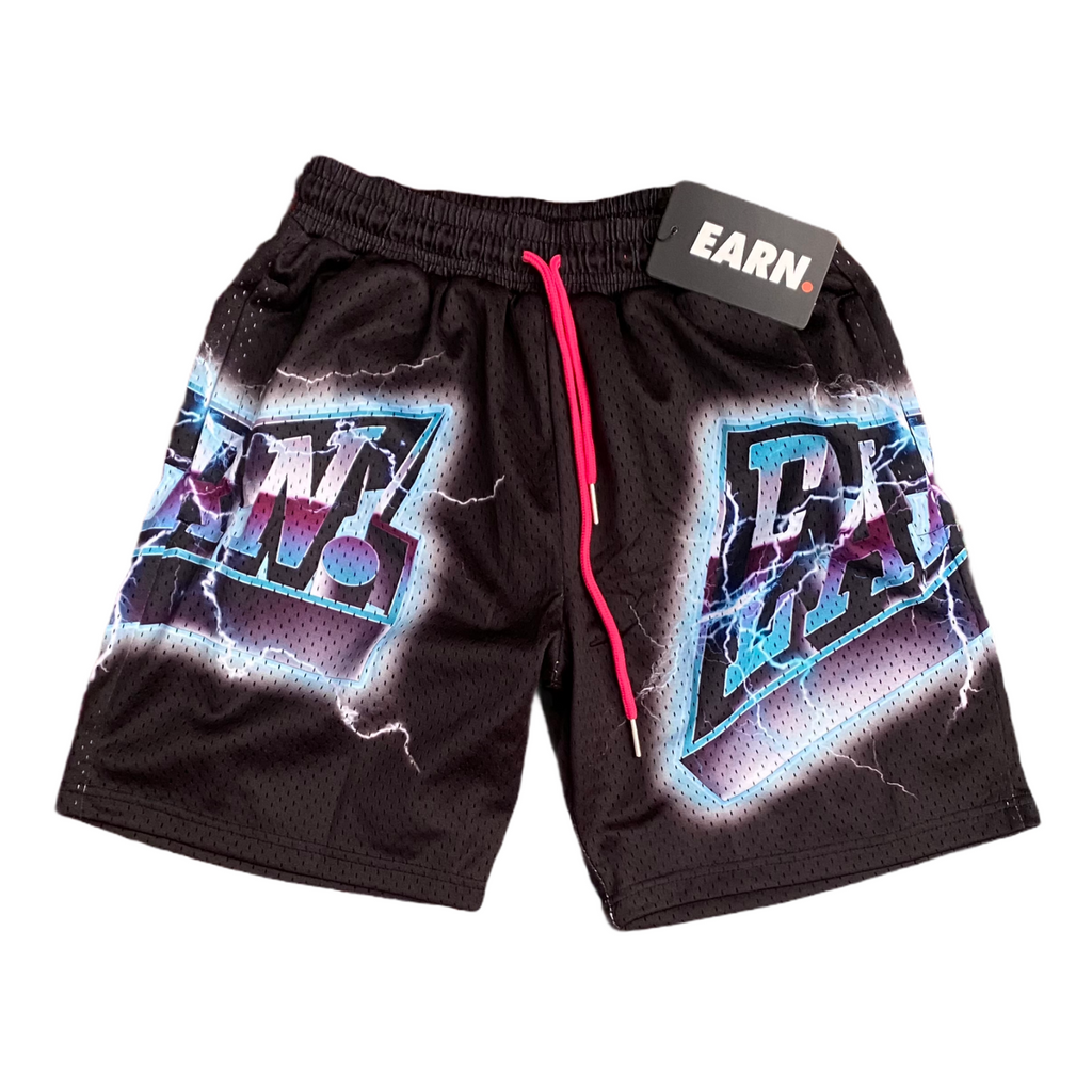 EARN LIGHTNING SHORTS (BLACK)